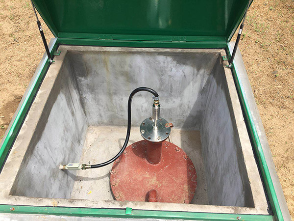 加油站液位儀現場安裝效果